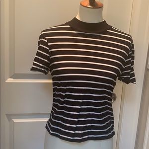 Zara Striped Crop Shirt